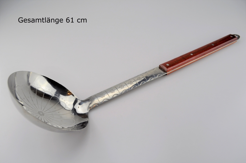 Suppenkelle Palownik aus Edelstahl mit Holzgriff Gesamtlänge 61 cm